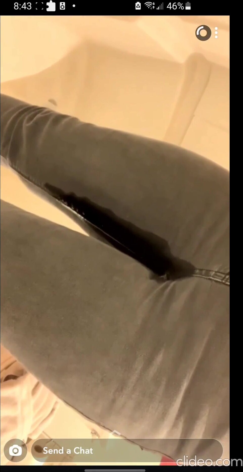 Amateur jeans wetting - video 2