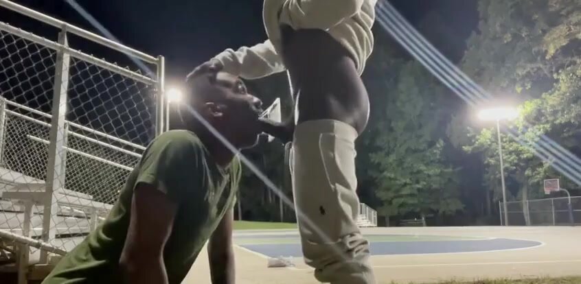 black dudes fuck in public places