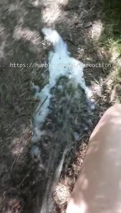 Hissy Piss while hiking