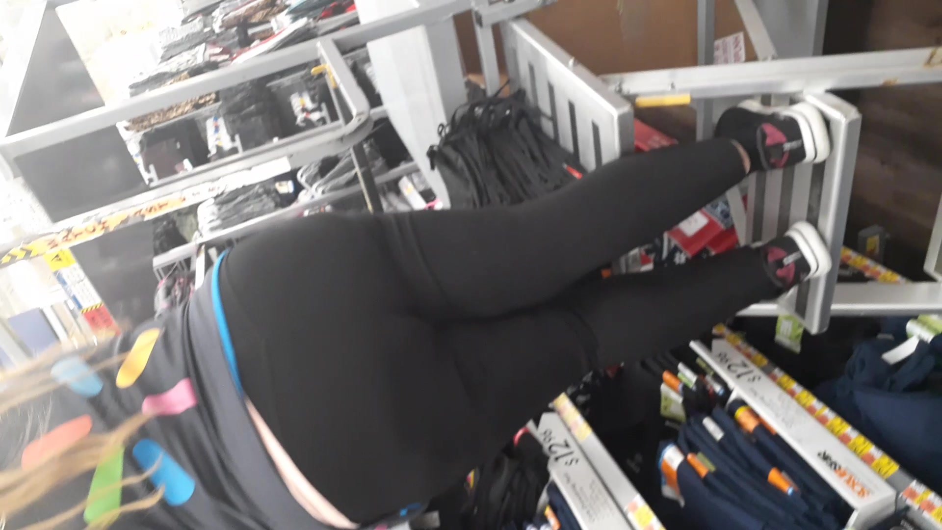 Walmart employee bend over