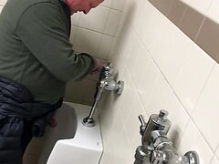 Restaurant urinal dad