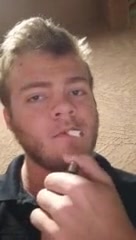 Smoking Fetish: Blonde Hunk Takes a Cigarette Break