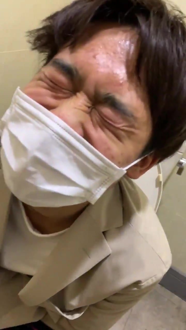 young japanese boy scat in toilet