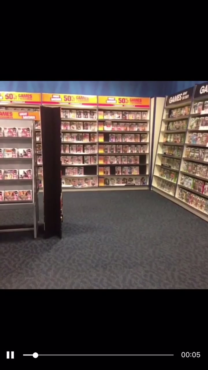 Fart in the video store