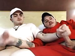 Two friends jerk each other - video 2