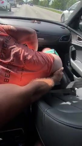 Sucking off the driver and getting fingered