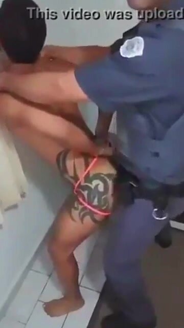 Cop fucking the brazilian fag