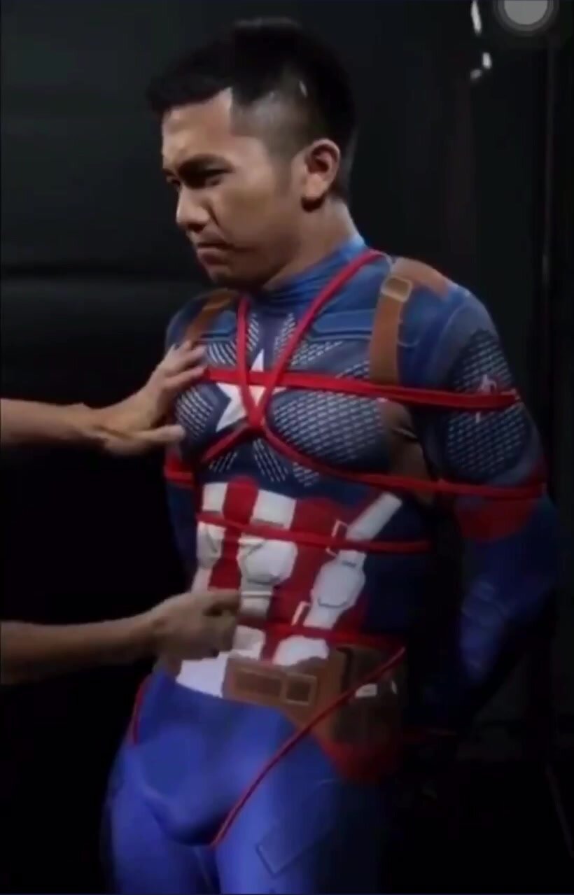 Captain America Tortured Gut Punch And Penis Squeeze