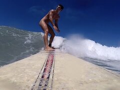 Naked surfer - video 2