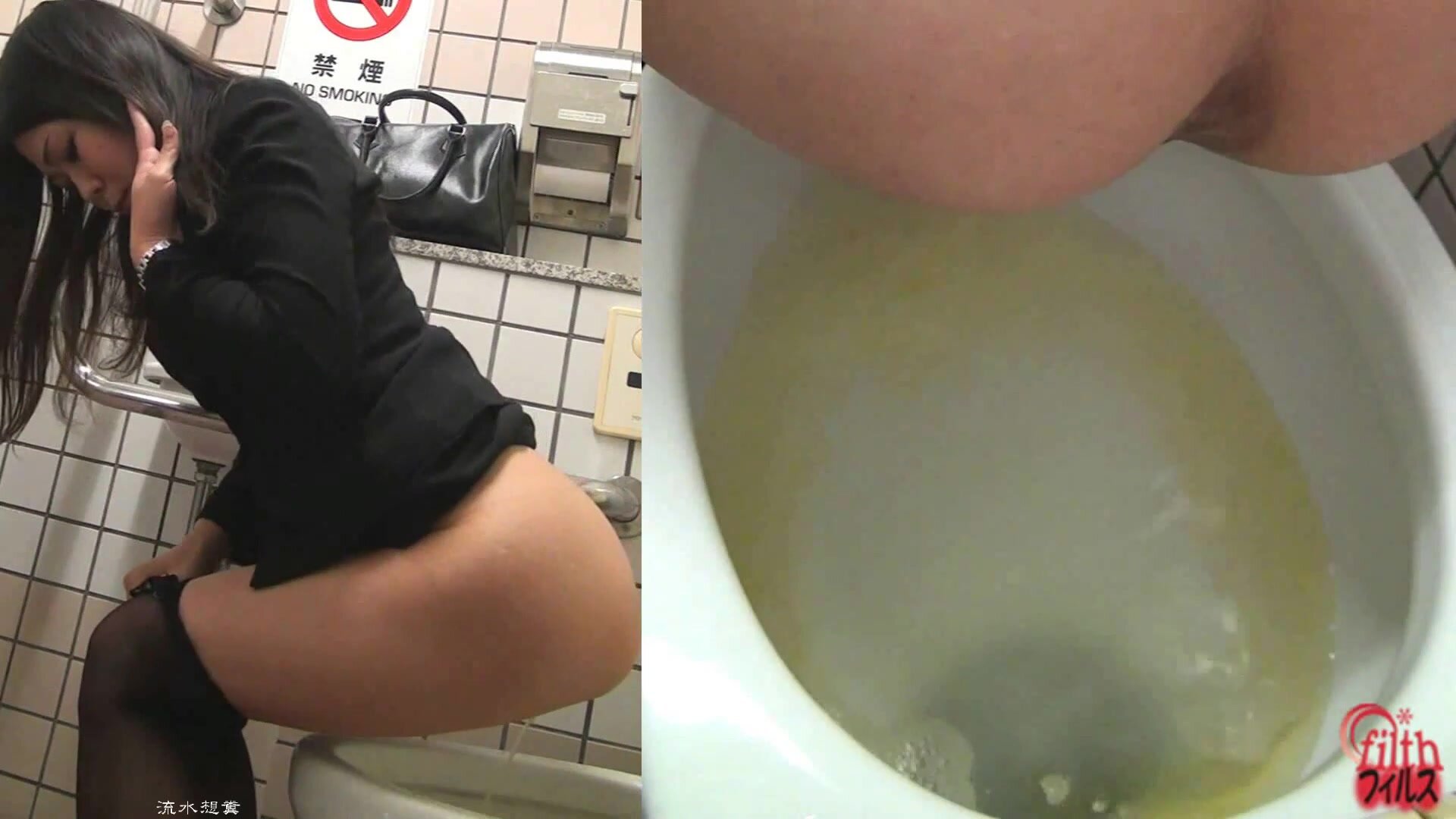 japanese OL pooping