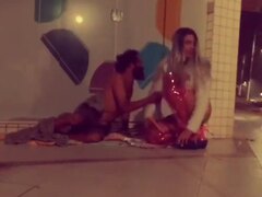 street tranny fuck with homeless dudes for free