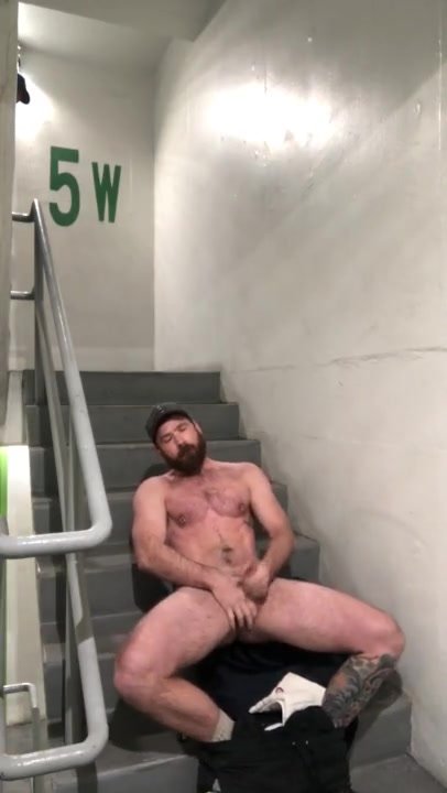 caught jacking in stairwell