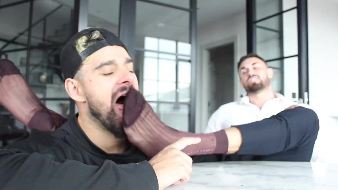 worshipping muscle daddy's sheer socks
