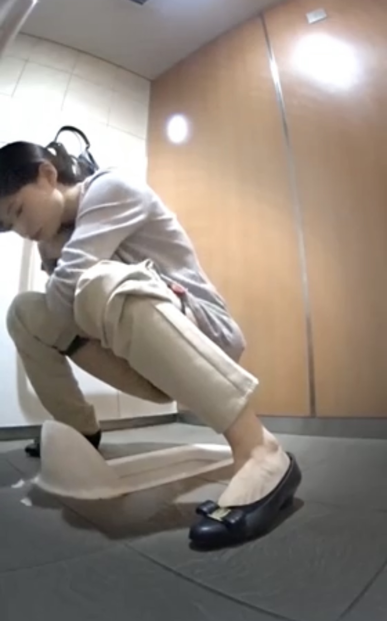 Japanese woman toilet