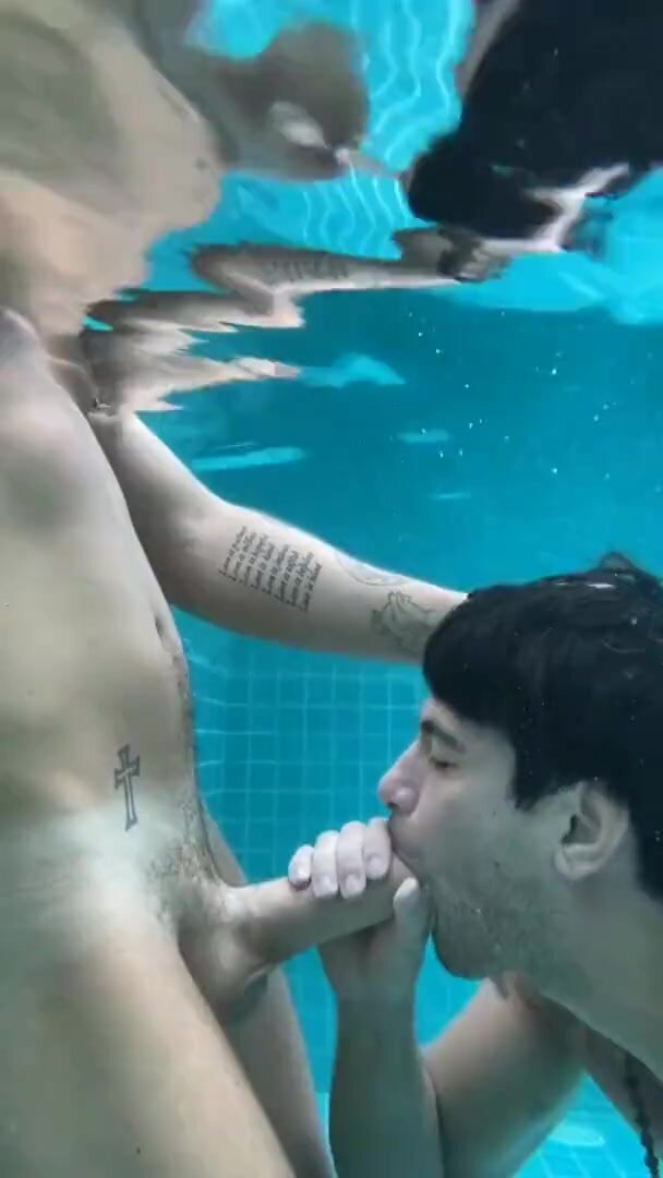sucking under water