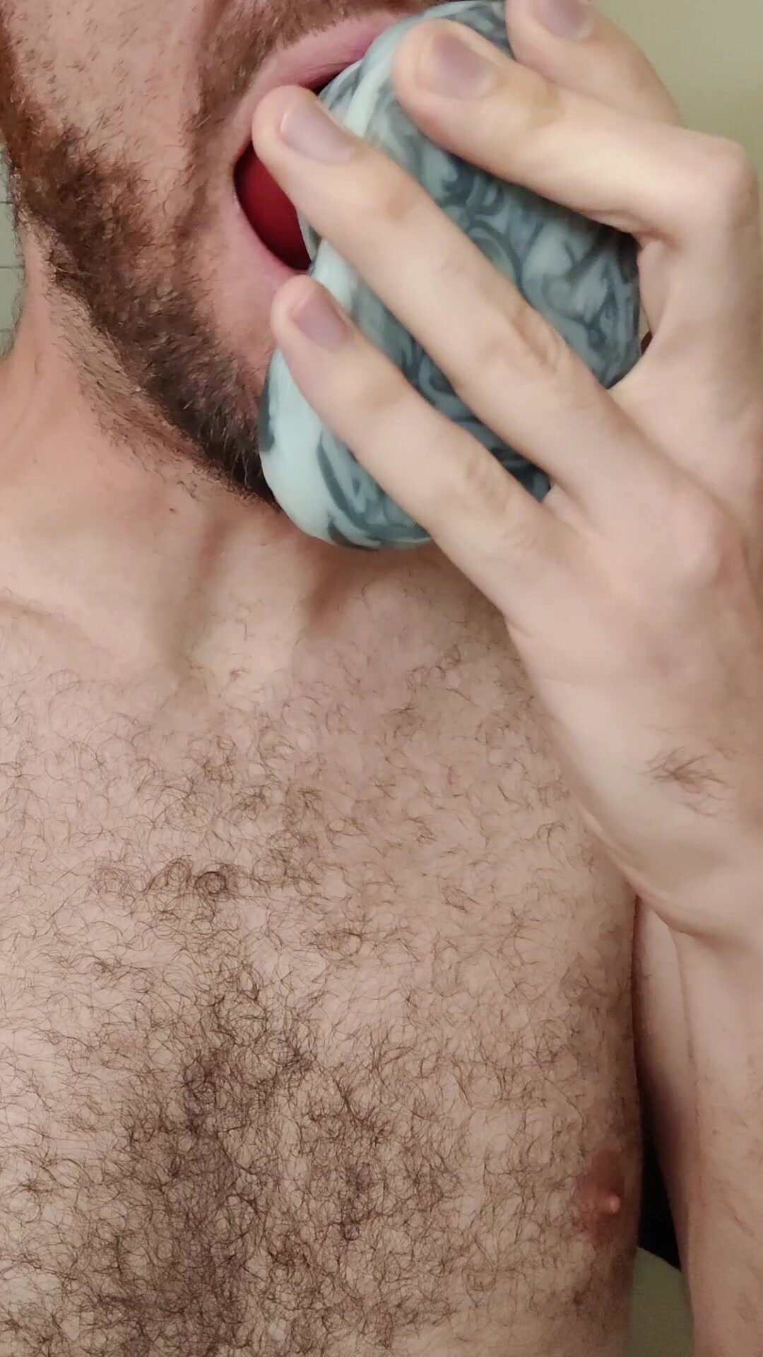 ..sucking on a toy