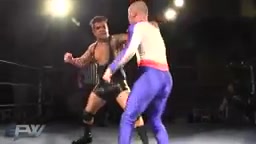 Ridiculous faggot dominated in wrestling ring