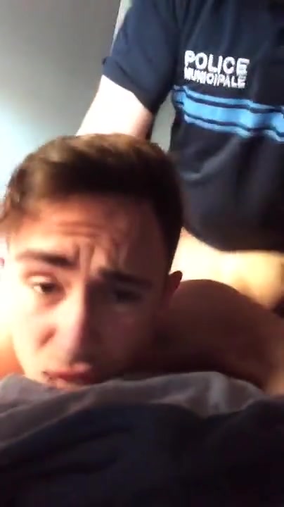 French police officer fucks a gay sub