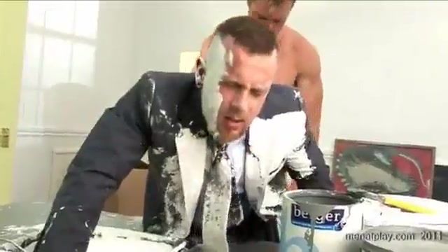 business man and the painter