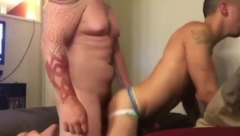 Beefy top fucks moaning bottom