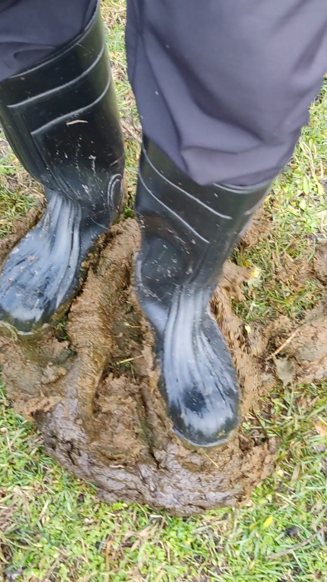 Rubber boots vs cowshit - video 36