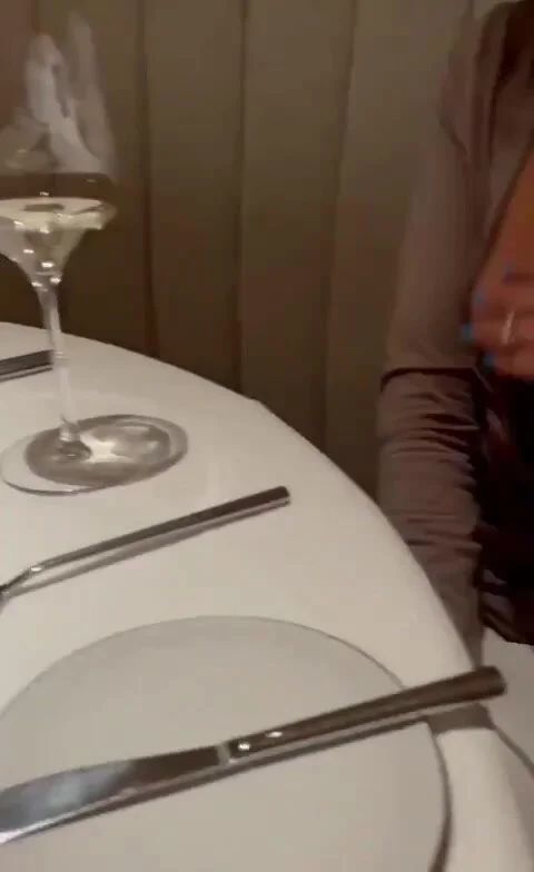 Amateur flashing tits and pussy in a public restaurant ThisVid  