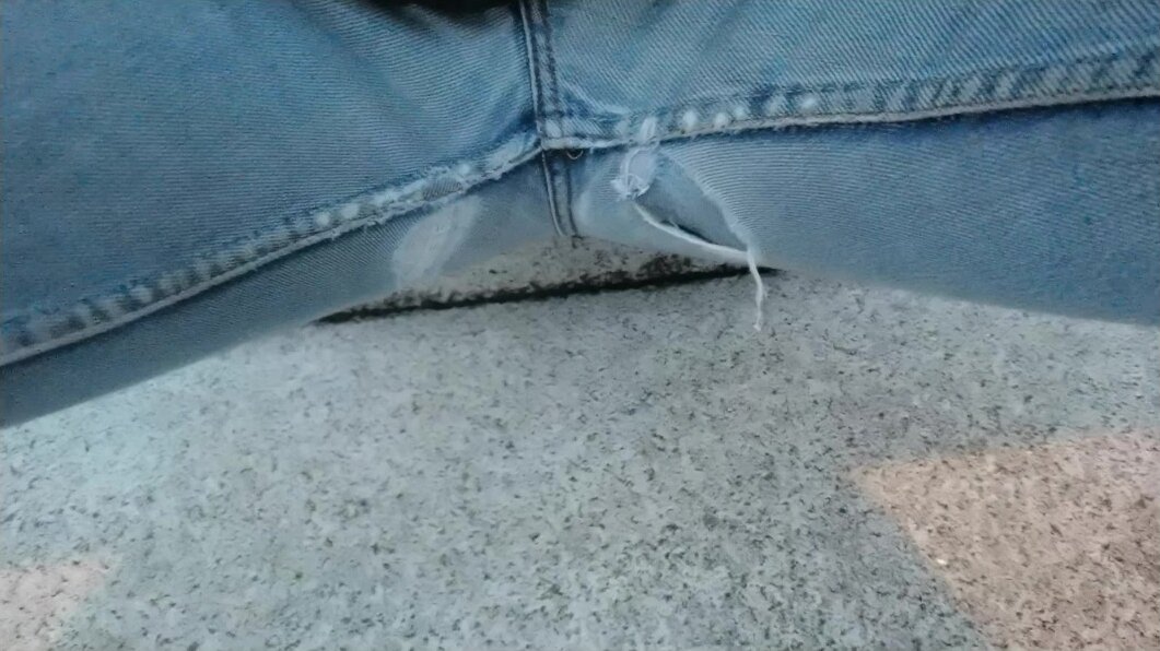 Tight ripped levis crotch