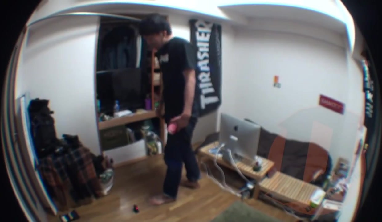 Japanese Guy Drops Soda Can on Foot