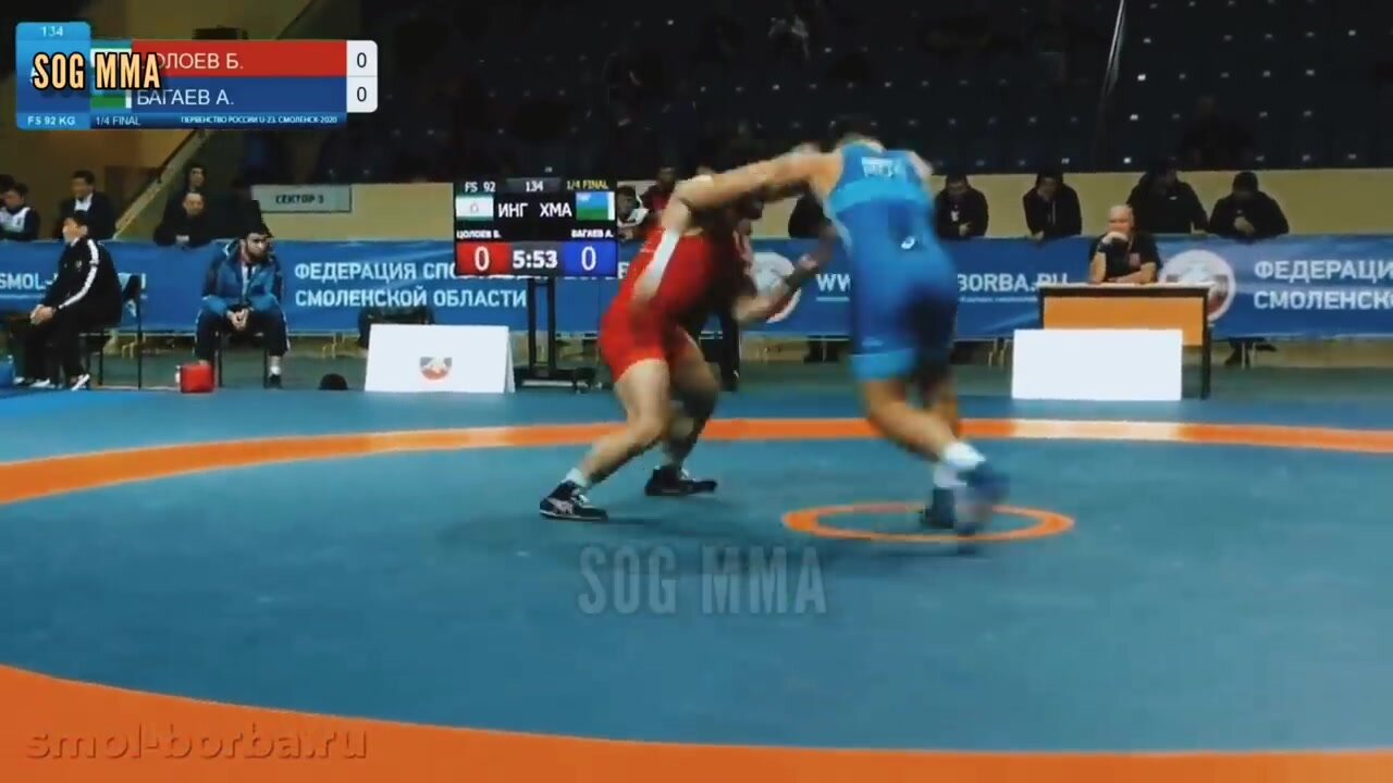 Wrestling turn into bare knuckle fist fight