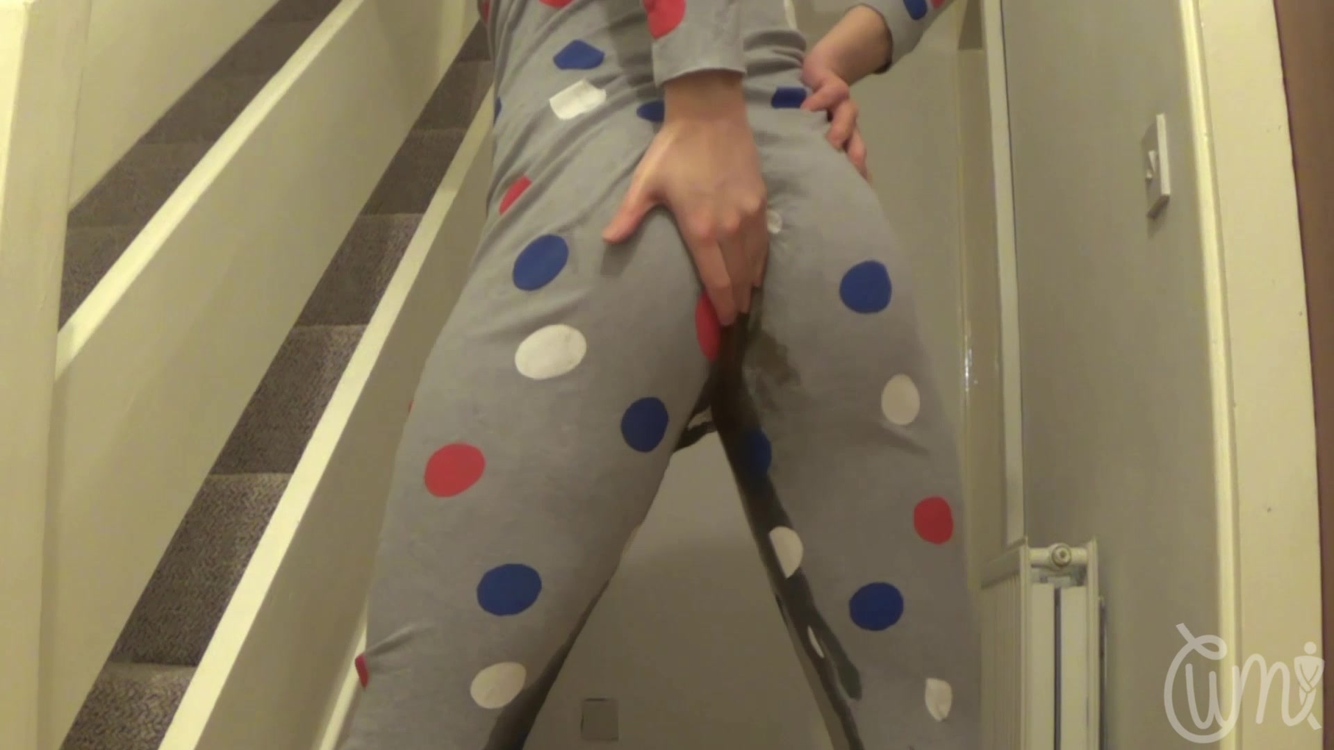 CUTE WET MESS: Shitting, Smearing & Stroking My Hard Cock In My Onesie