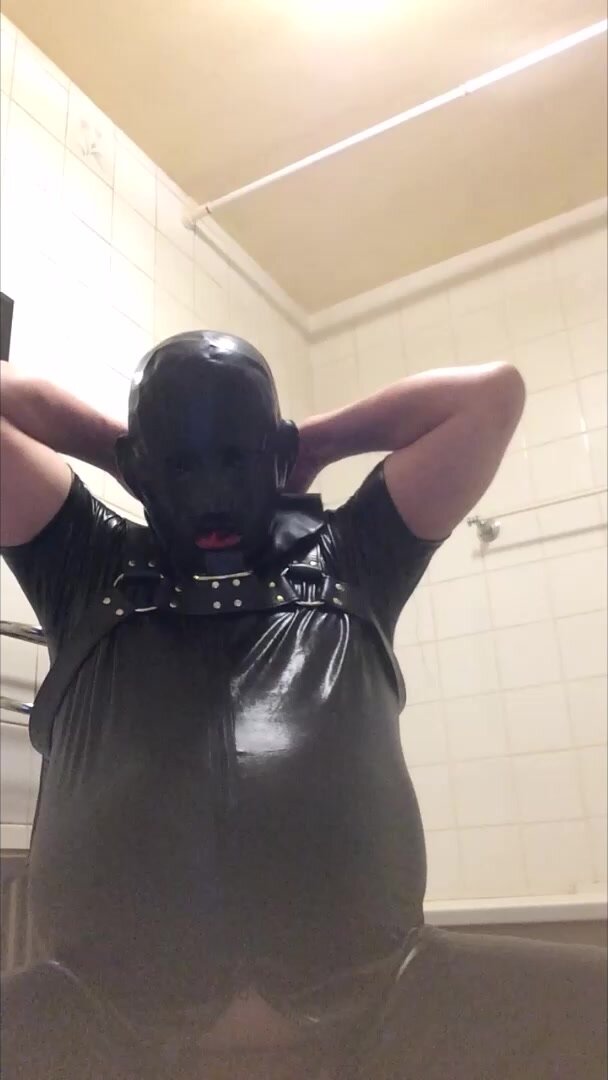 gas mask over hood