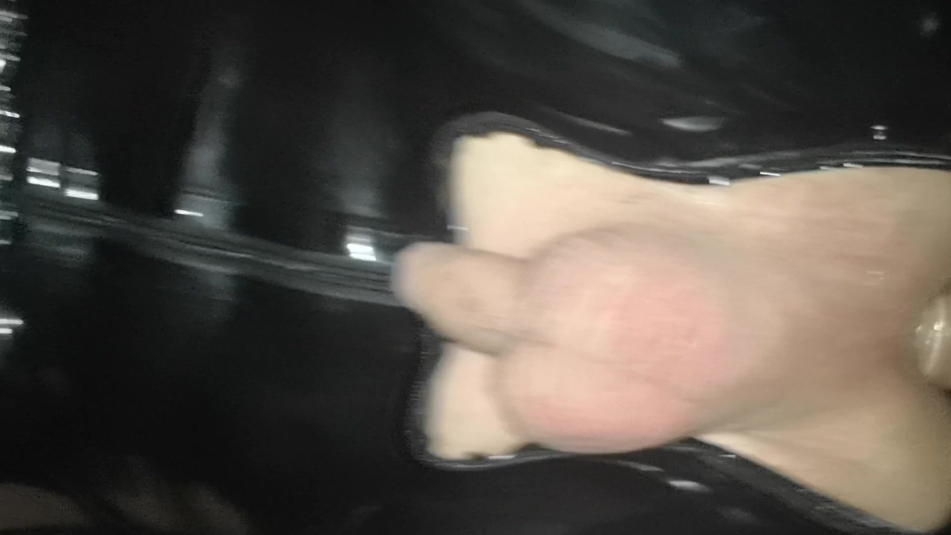 Fucking my rubber slave in the sling - video 3