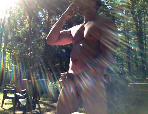 Muscle Stud Jaybee91 Smoking Outdoors