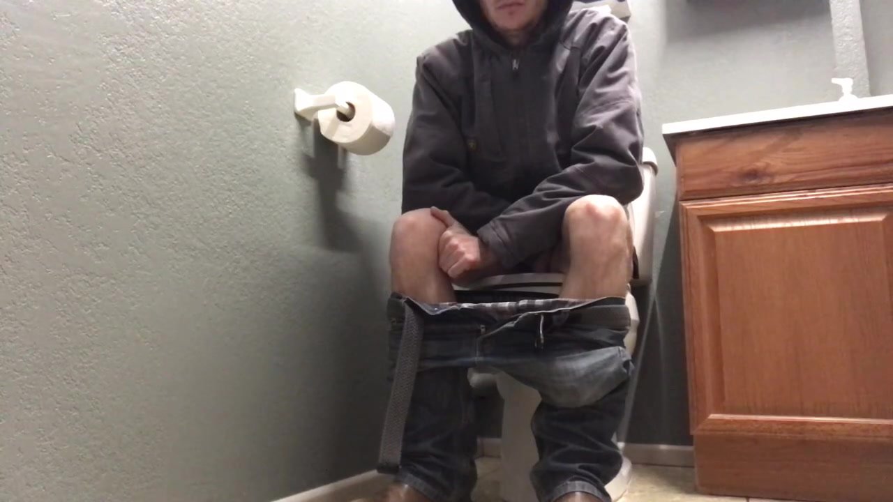 Office toilet poop
