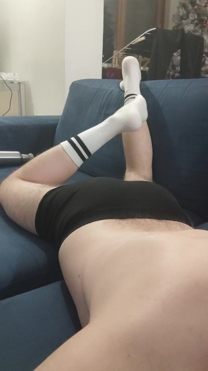 Chilling in socks and underwear