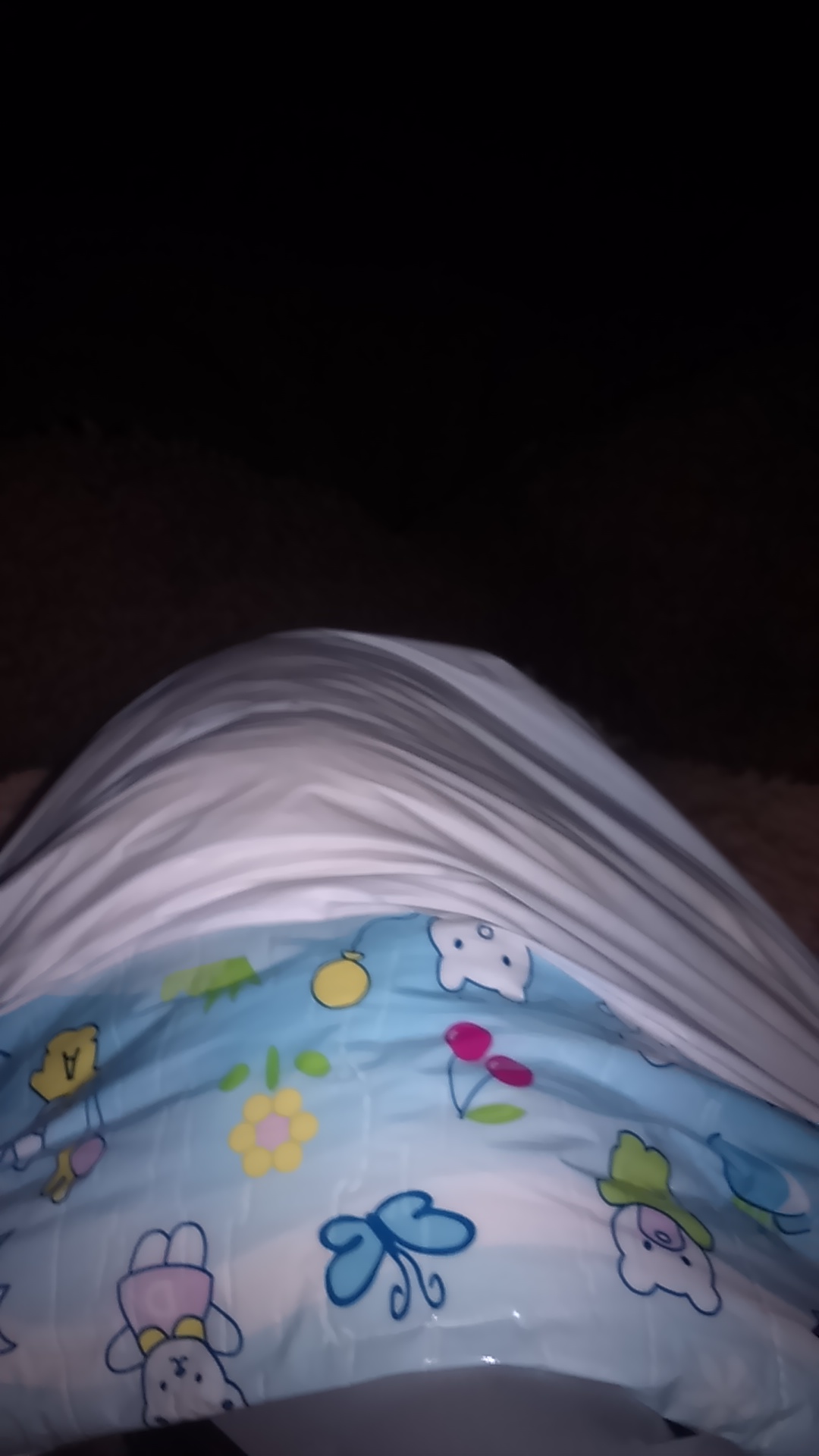 Diapers in bed