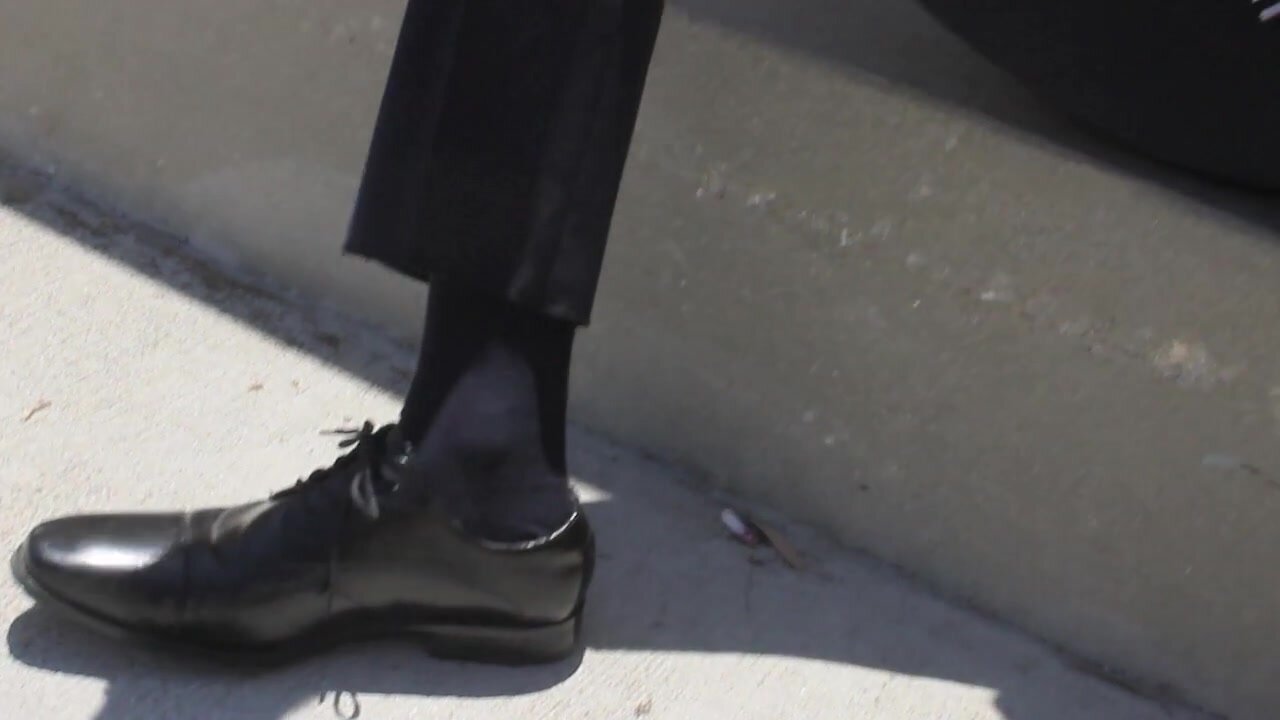 Hot Guy in Suit with dress socks