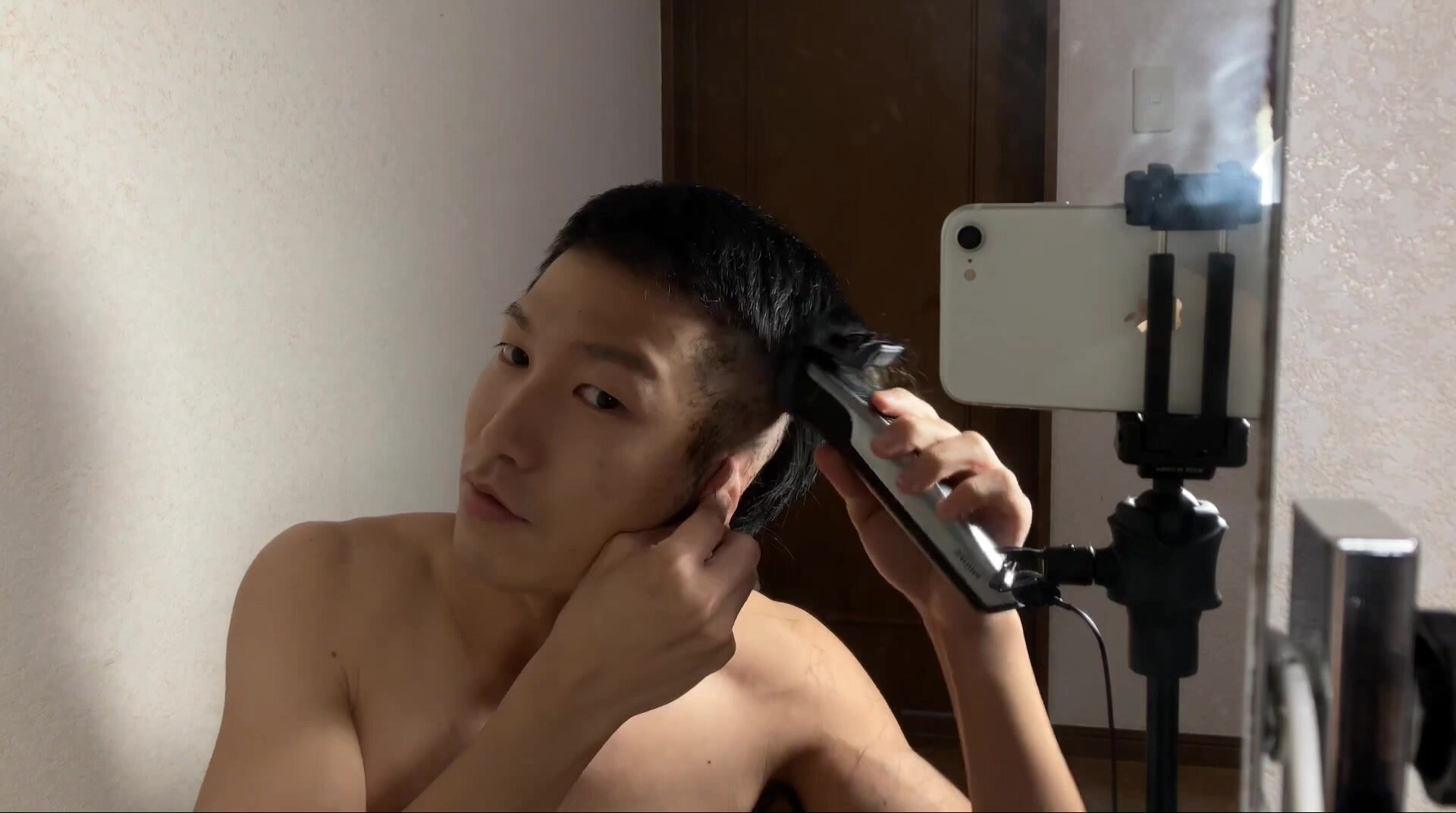 Japanese Boy Head shave 2