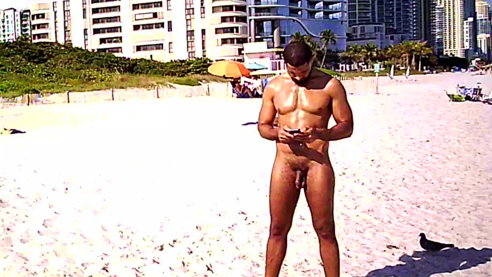 Naked Uncut Beach Muscle