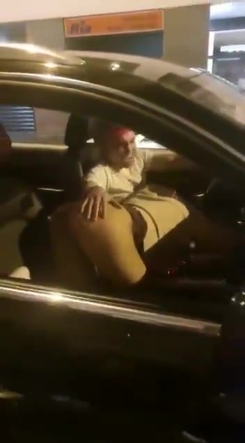 Whore getting groped while sucking dick in car