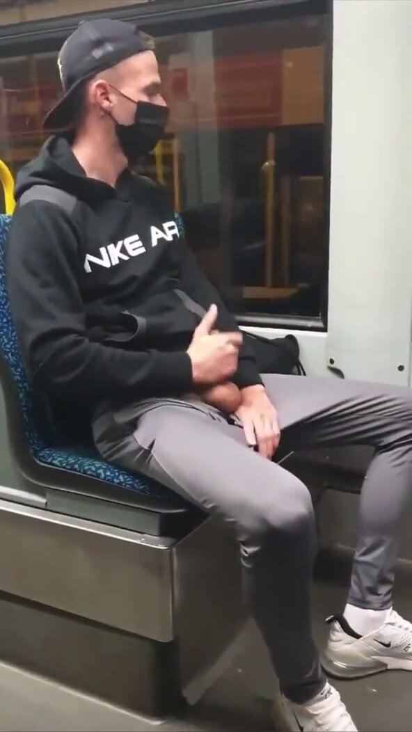 german fag gets told to jerk off at tram