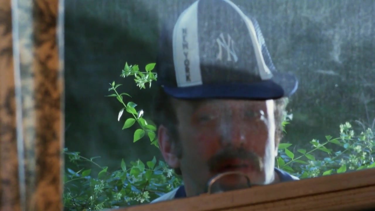 Guy spy on couple from window