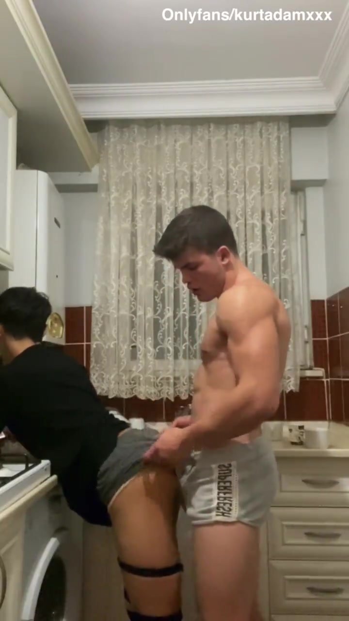 Gay Sex Fucking in the kitchen - video 3 hq nude image