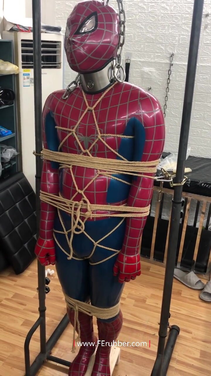 Spiderman in bondage