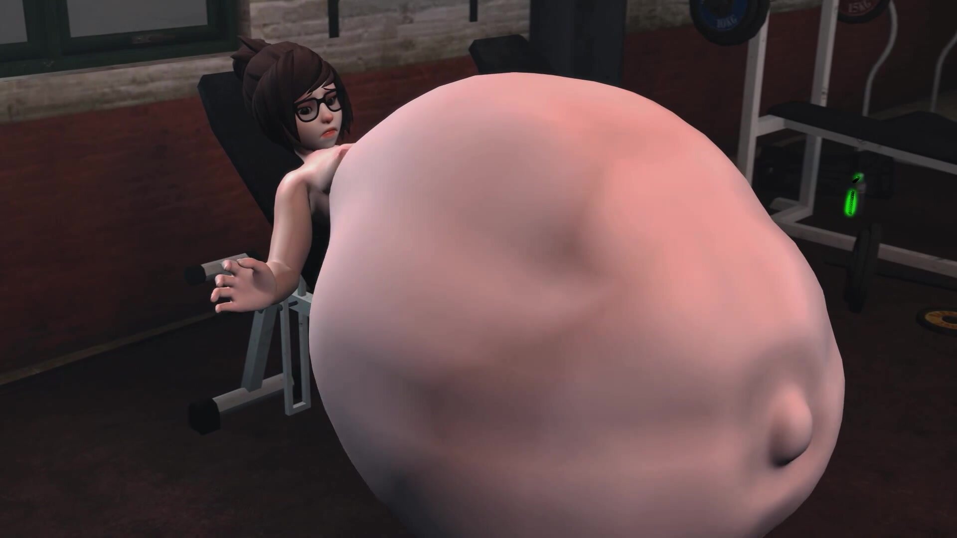 Mei sizing vore (Shrink, Growth, Vore)