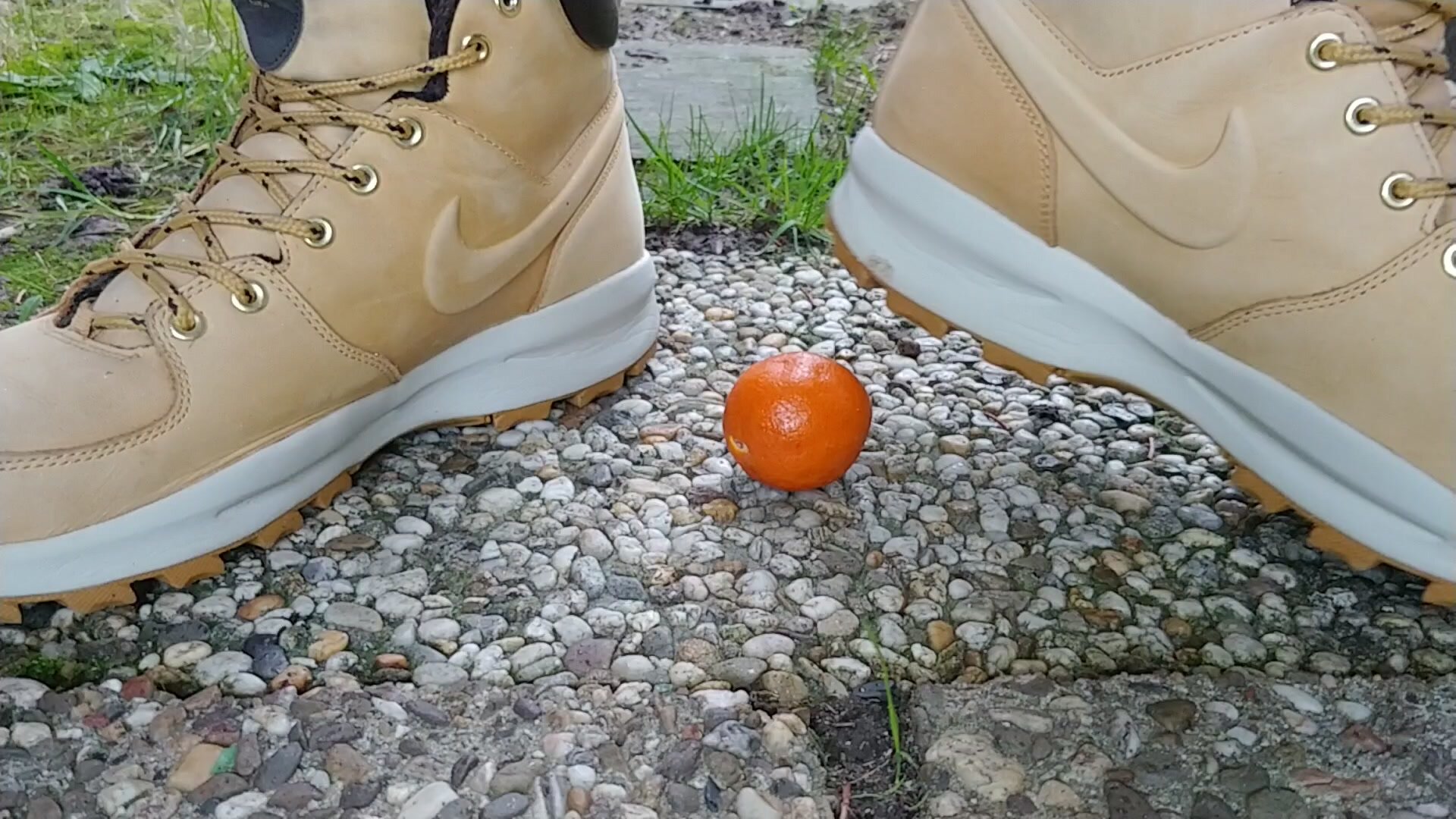 Nike boots crush fruit