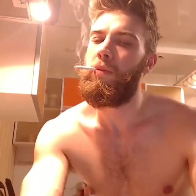 Sexy Bearded Smoker
