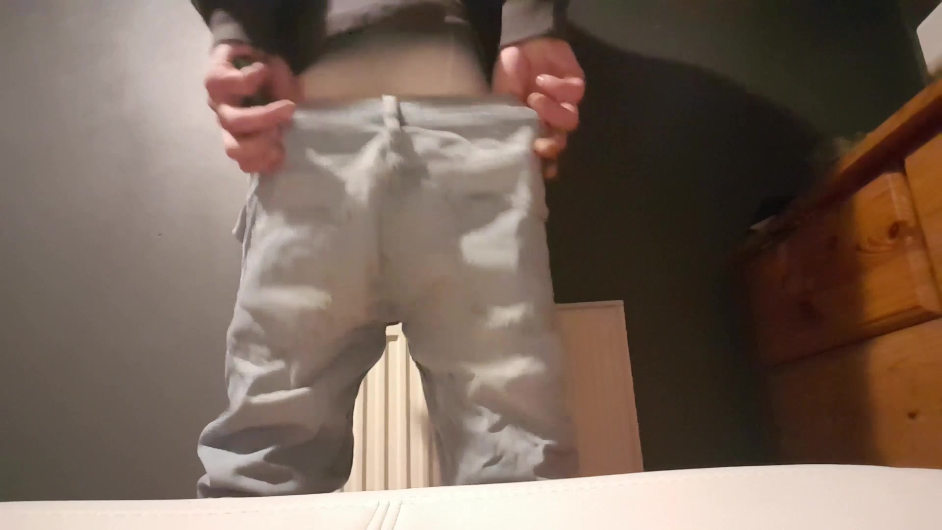 Big Mess In Jeans And White Boxers