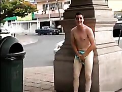 Mexican guy runs naked to win a challenge