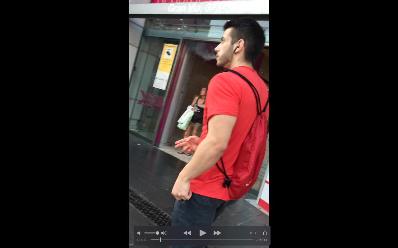 Hot Guy Smoking (Candid Video)